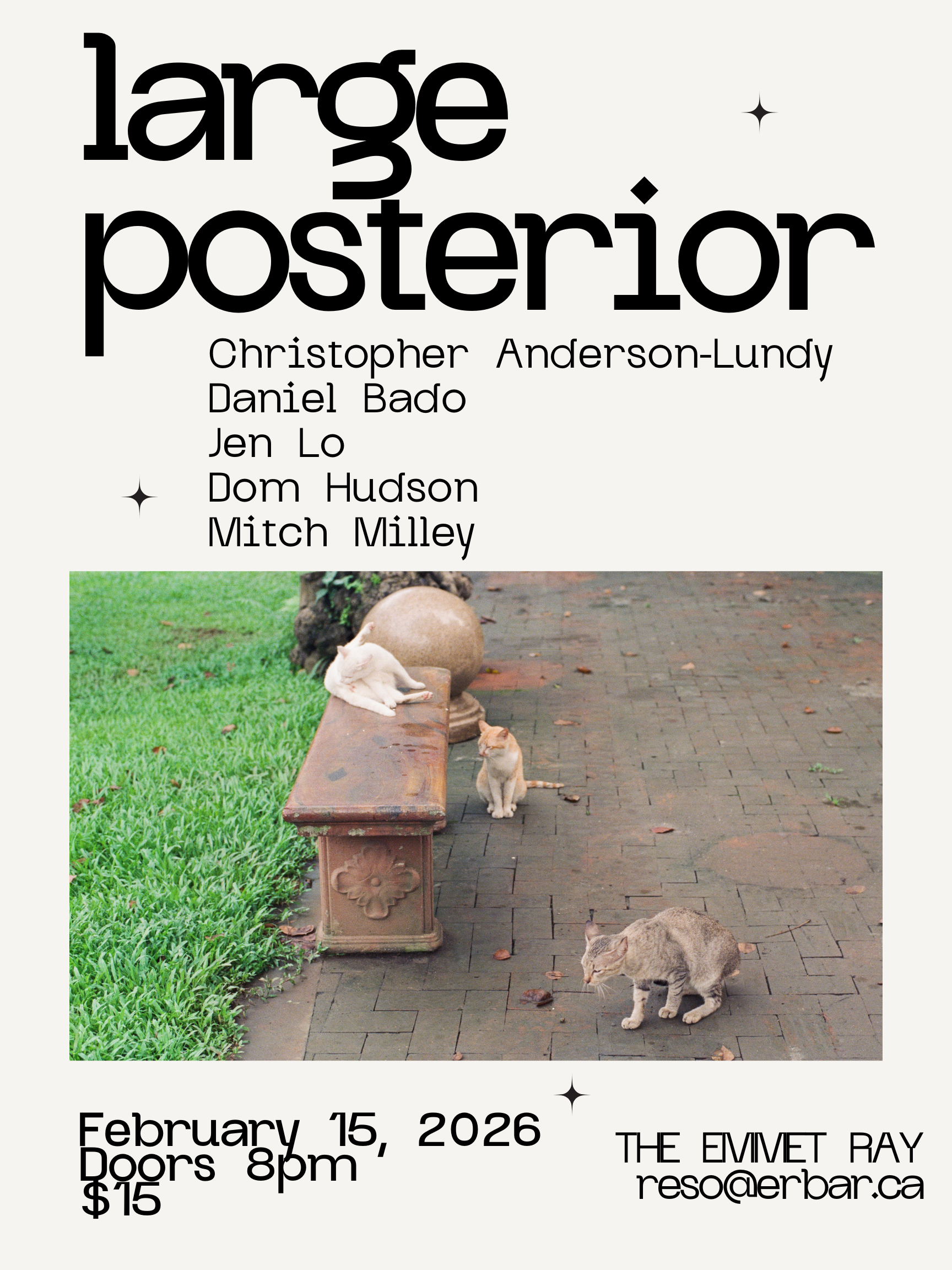 Large Posterior @ The Emmet Ray