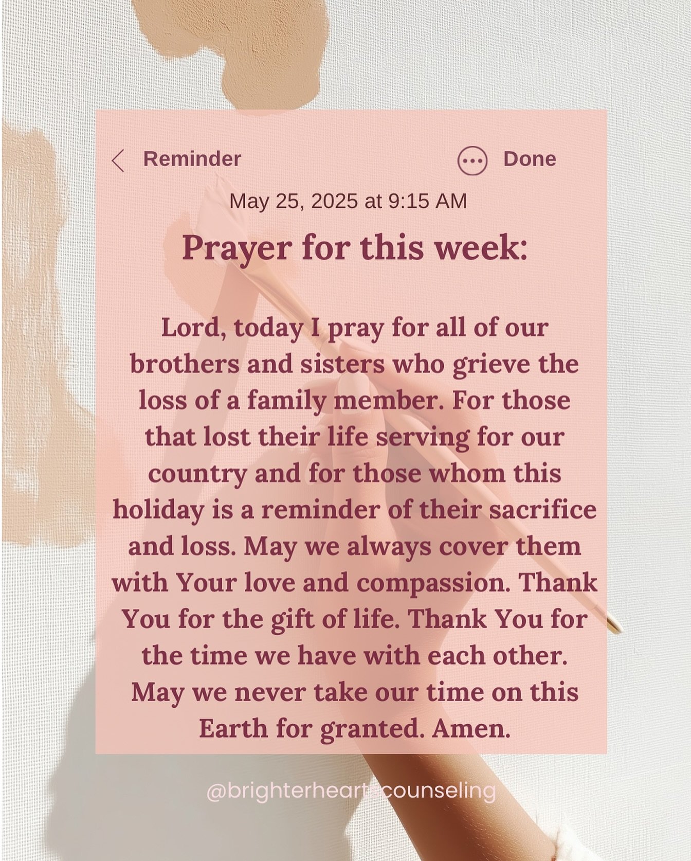 Take a minute this weekend to pause with me and pray. Share this prayer with someone you love.