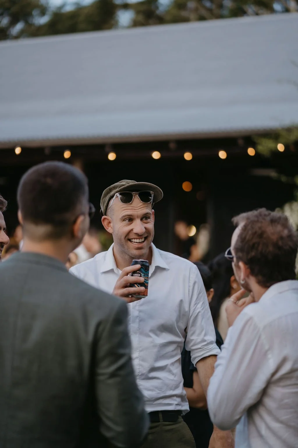 Men celebrating their buck's party in Byron Bay