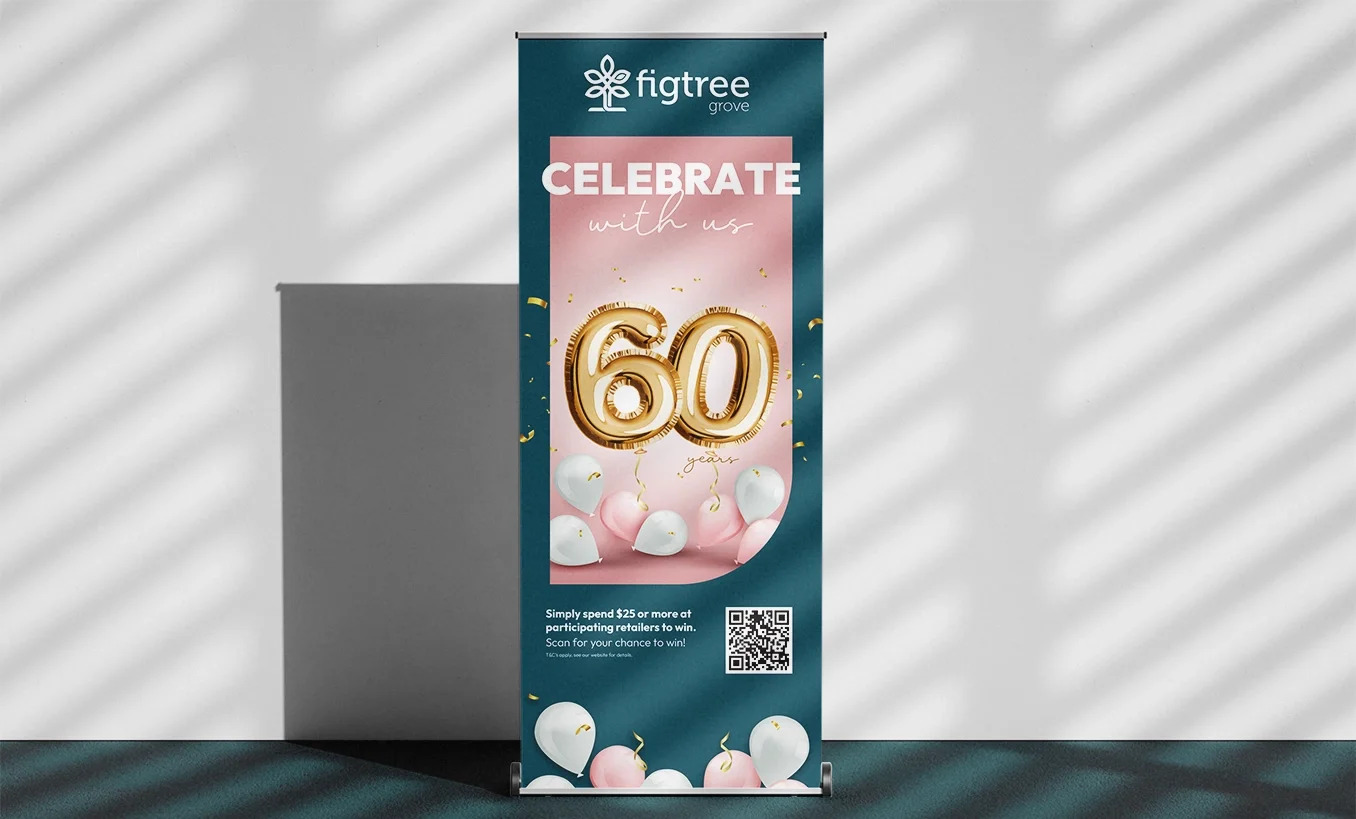FIGTREE GROVE SHOPPING CENTRE PULL UP BANNER