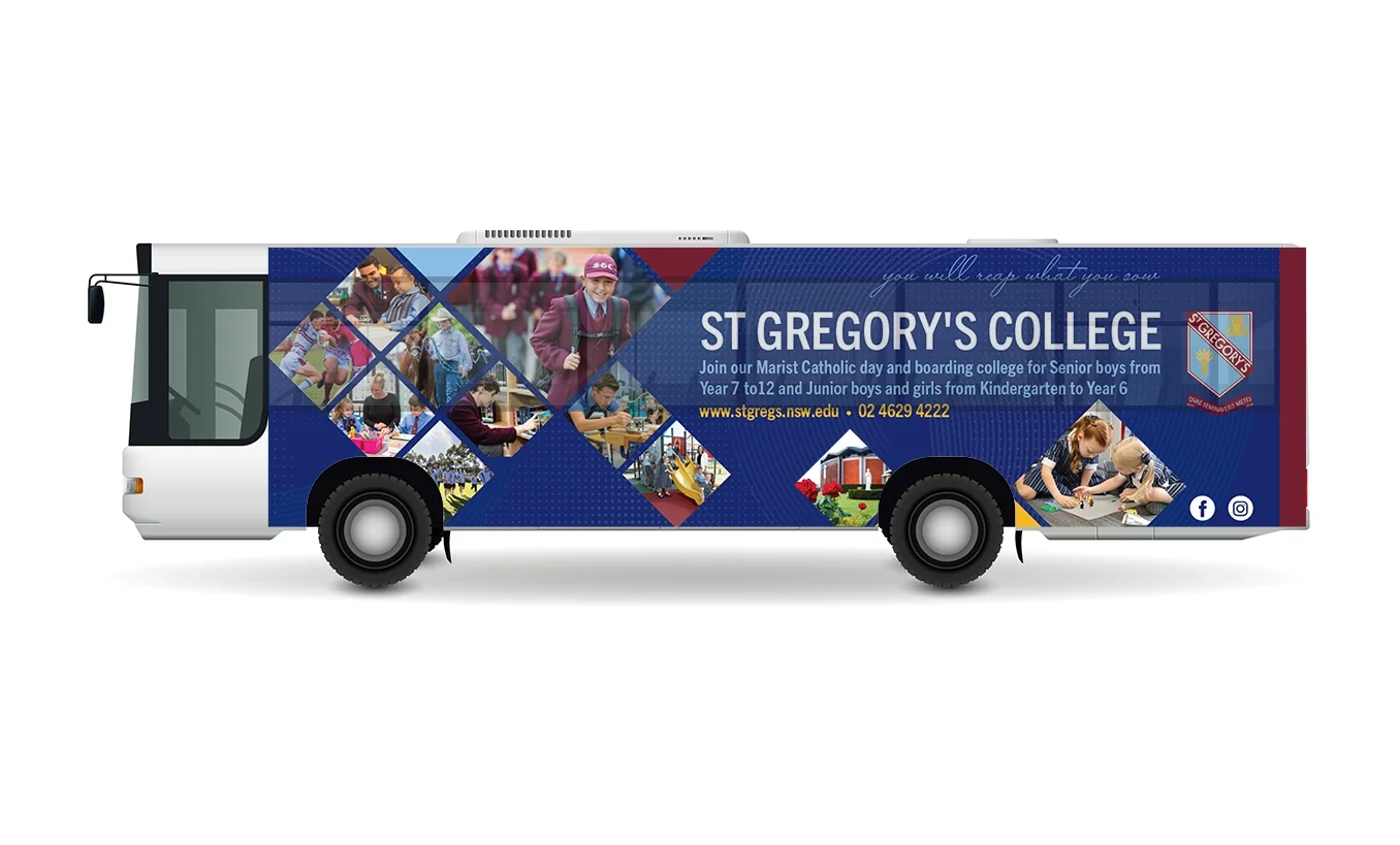ST GREGORY'S COLLEGE BUS WRAP