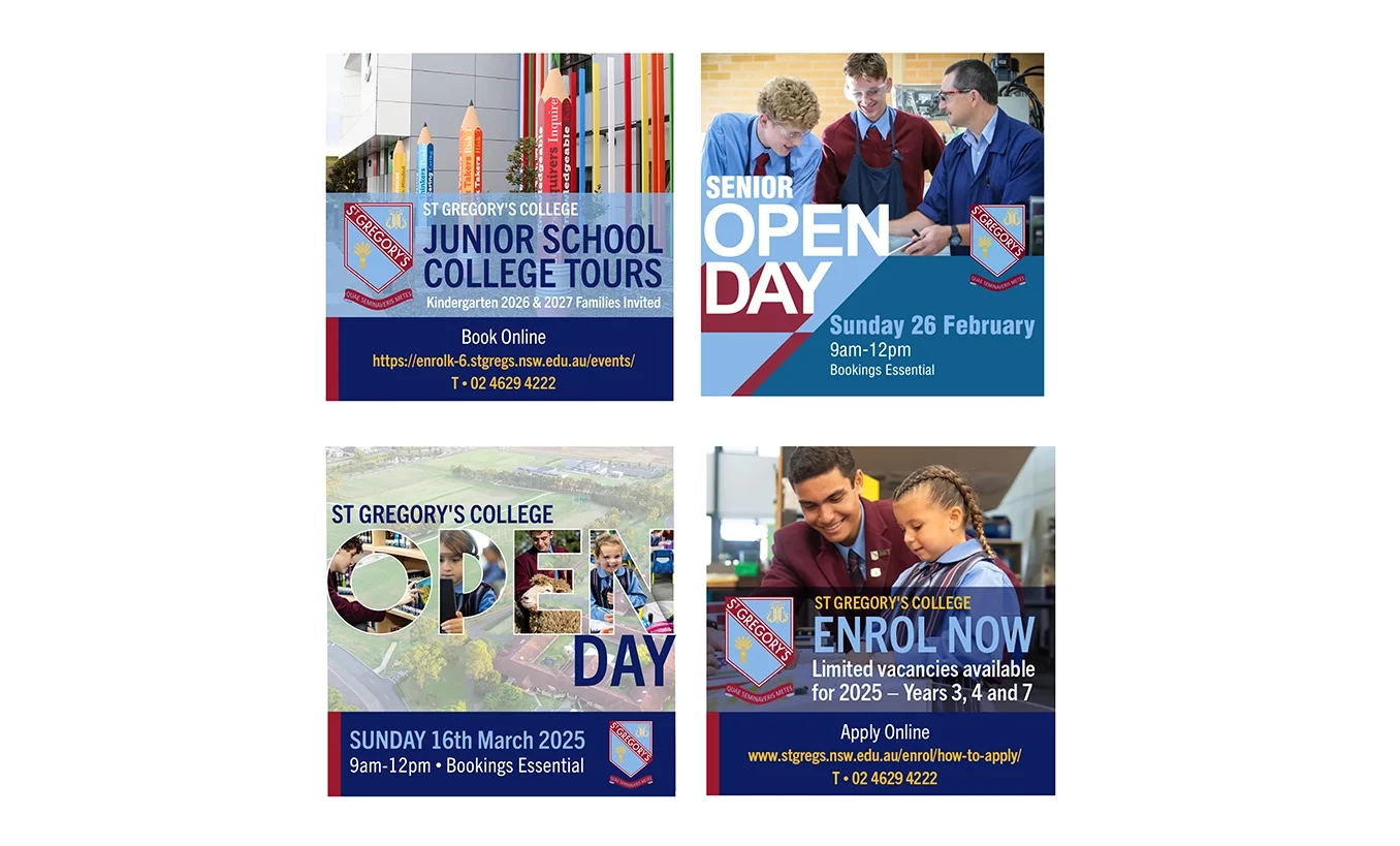 ST GREGORY'S COLLEGE OPEN DAY SOCIAL MEDIA