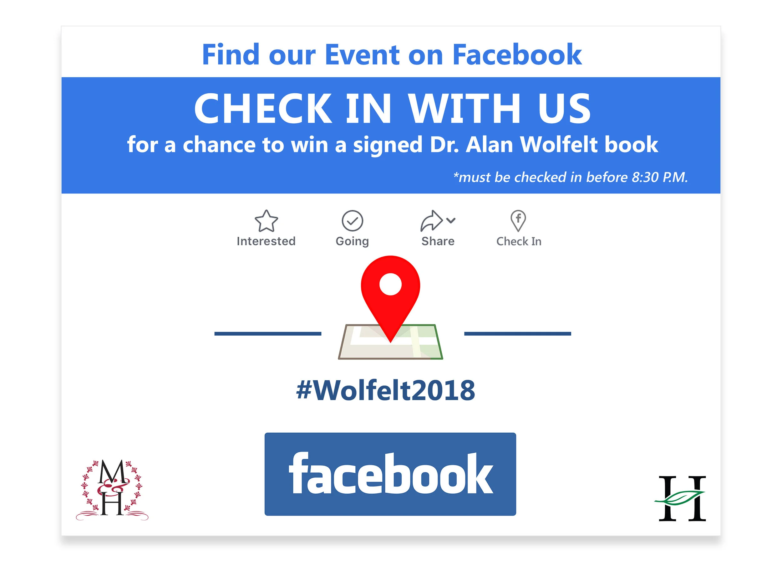 Facebook Check In Sign