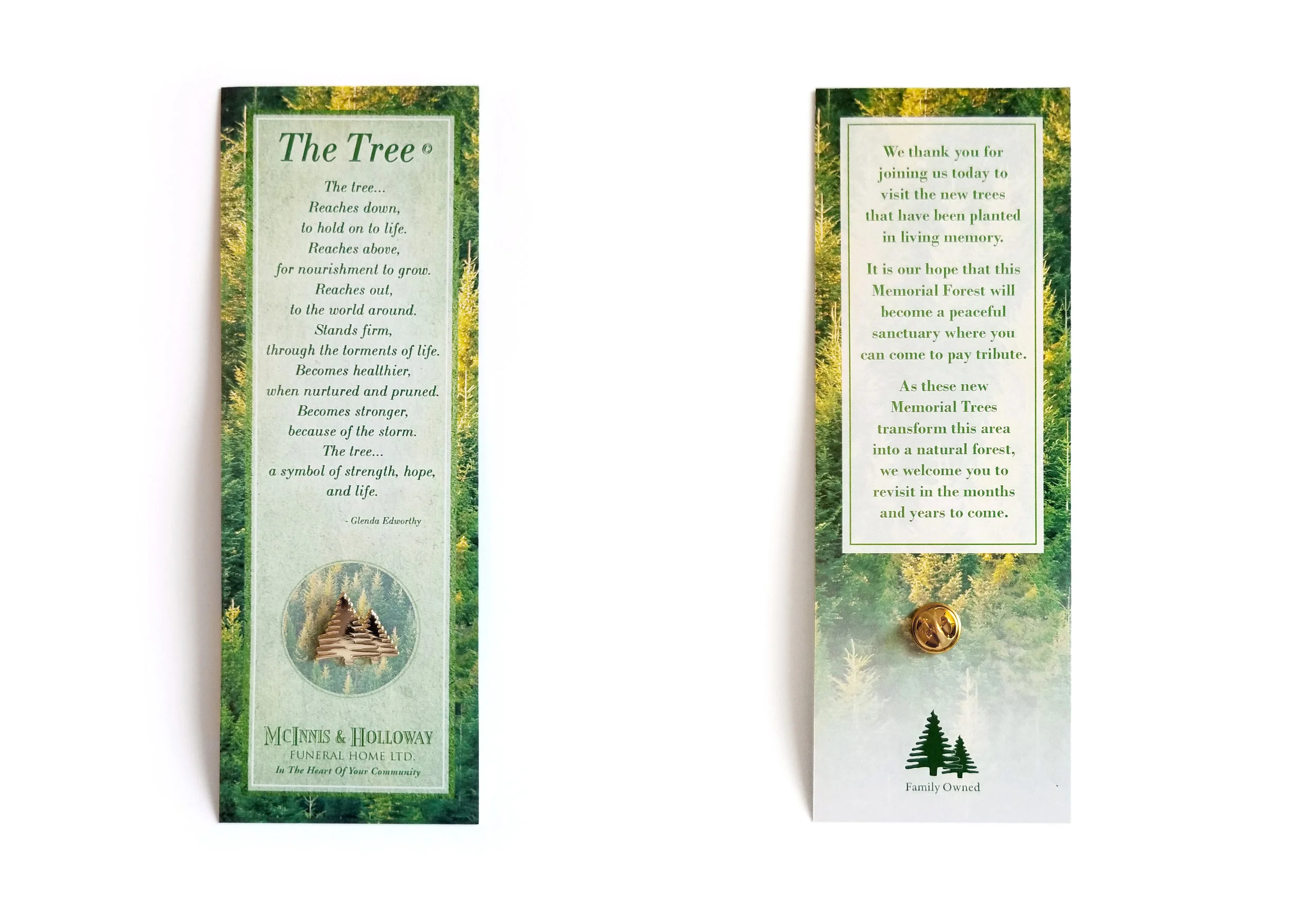 Tree Pin Bookmarks