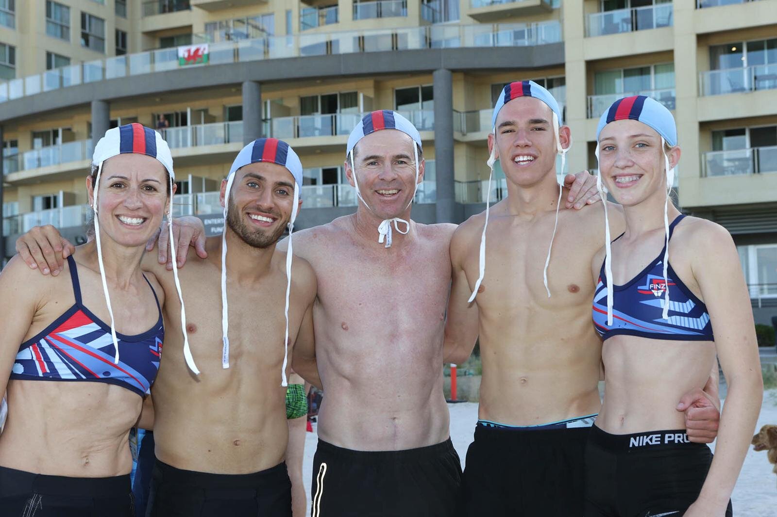 Jock with 4 of his World Champions from the 2018 Surf Lifesaving World Titles, where out of the 8 endurance running events staged for opens and youths, Jock’s athletes won them all. A feat that has never been achieved before.