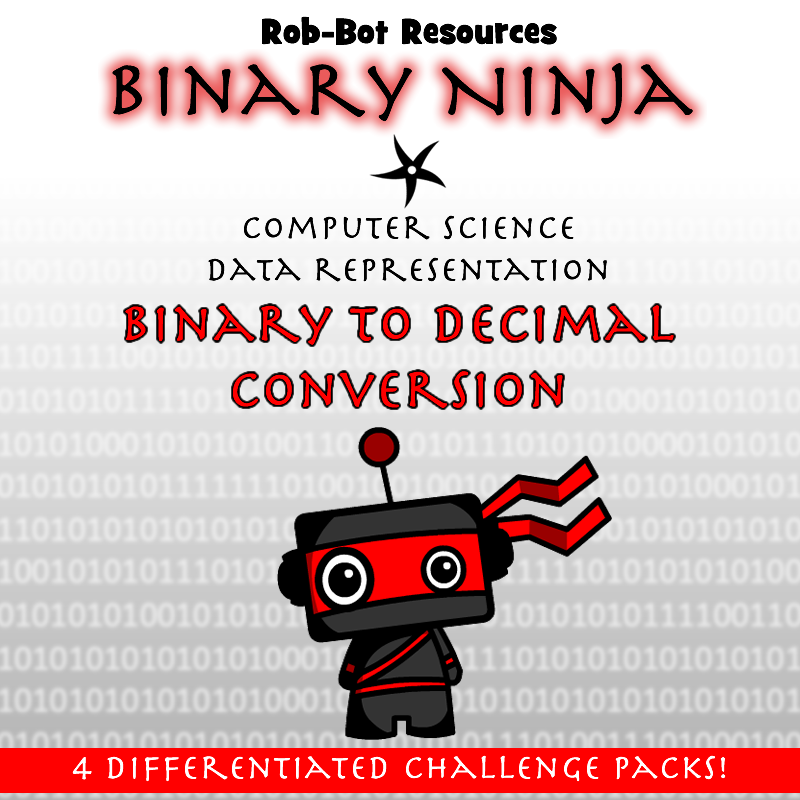 Binary Ninja Activity Pack Bundle Rob Bot Teaching Resources Teaching Resources For Computing