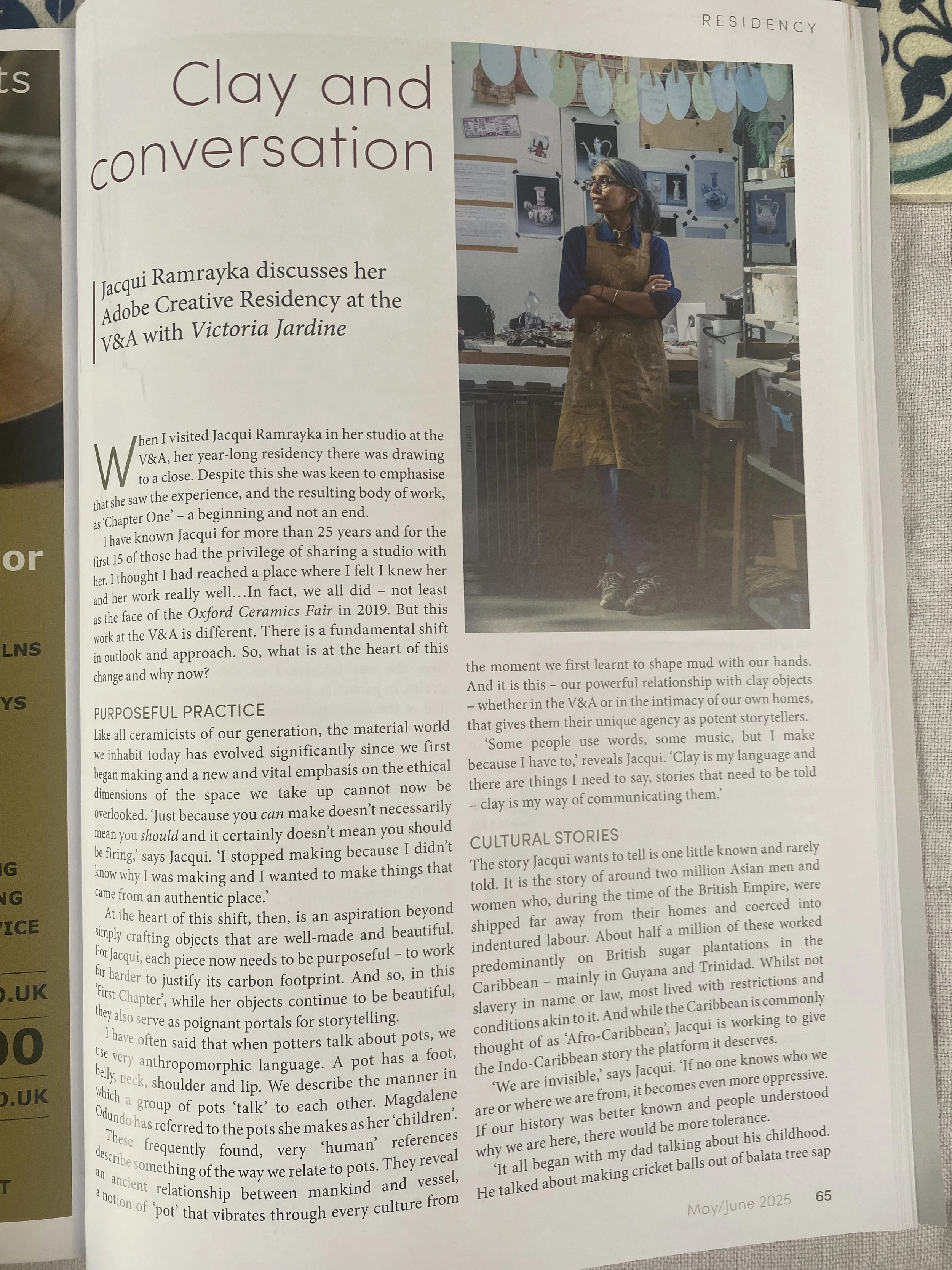 Ceramic Review article May/June '25 