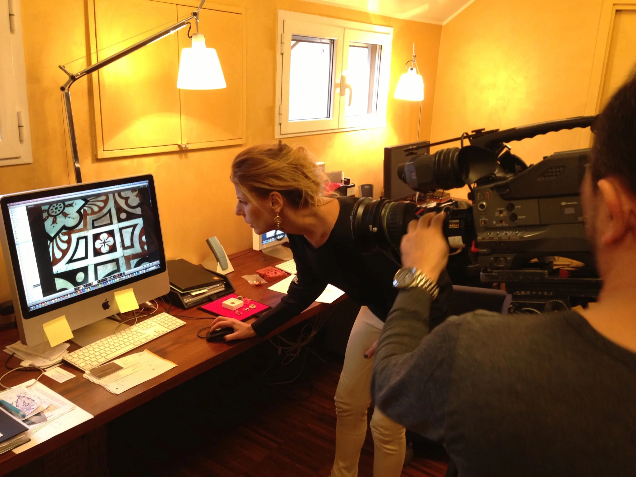 JAPANESE TV shooting about Milan Dome cufflinks design 2022