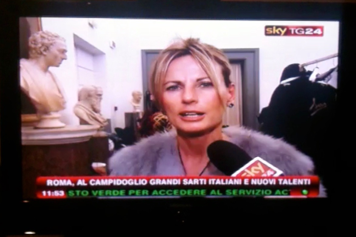TV interview Rome after winning AWARD 2014