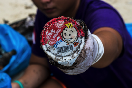 Perhentian’s plastic problem. Photo: Matt Bassett