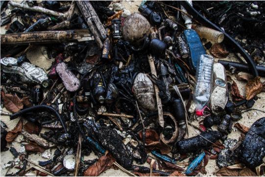 Perhentian’s plastic problem. Photo: Matt Bassett