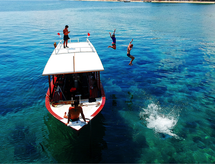 Tourism is a vital part of the economy on the Gilli Islands. Photo: Gili Shark Conservation