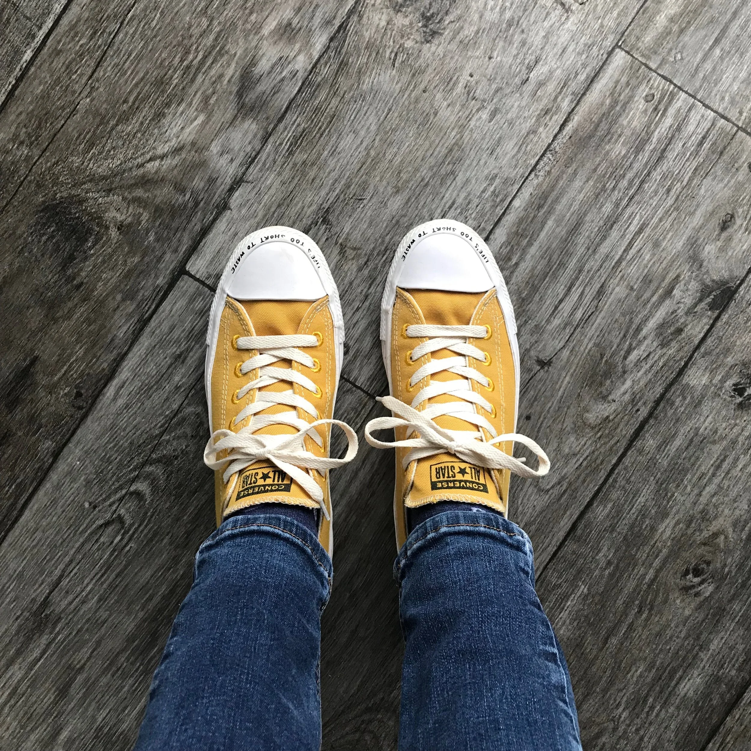 My converse!! Ft “Life’s too short to waste”. Photo: Jennifer Thomson