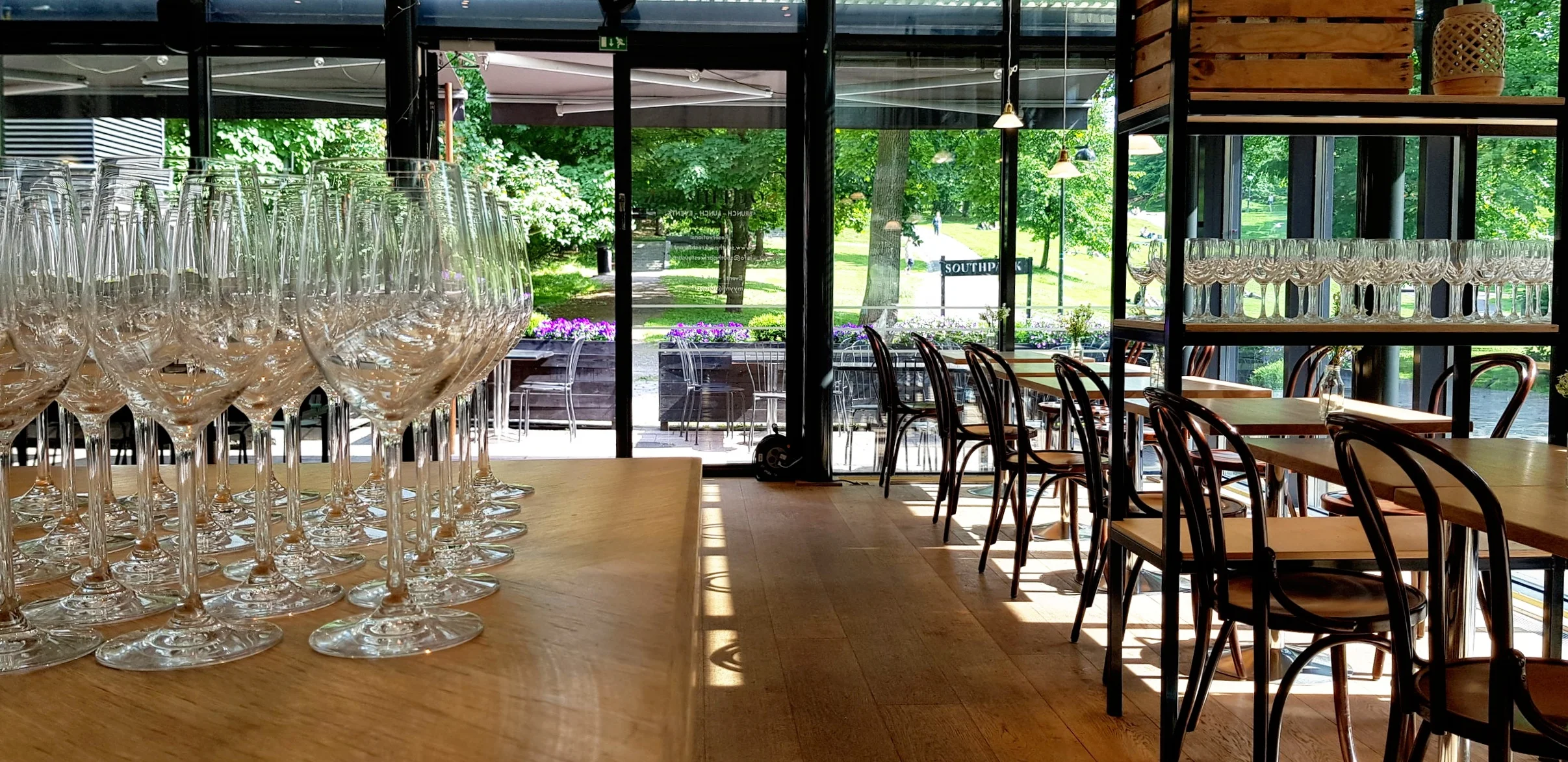 Everything is ready for the guests to arrive.