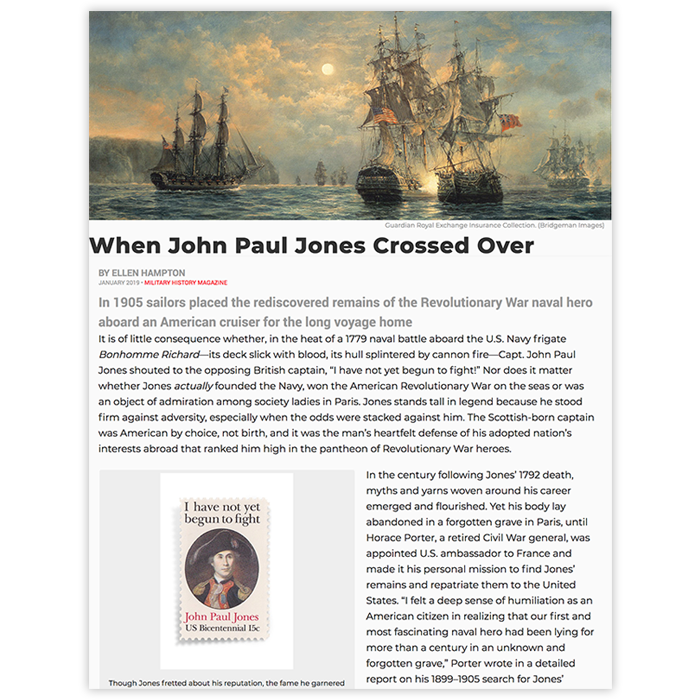 Published January 2019 by Military History Magazine