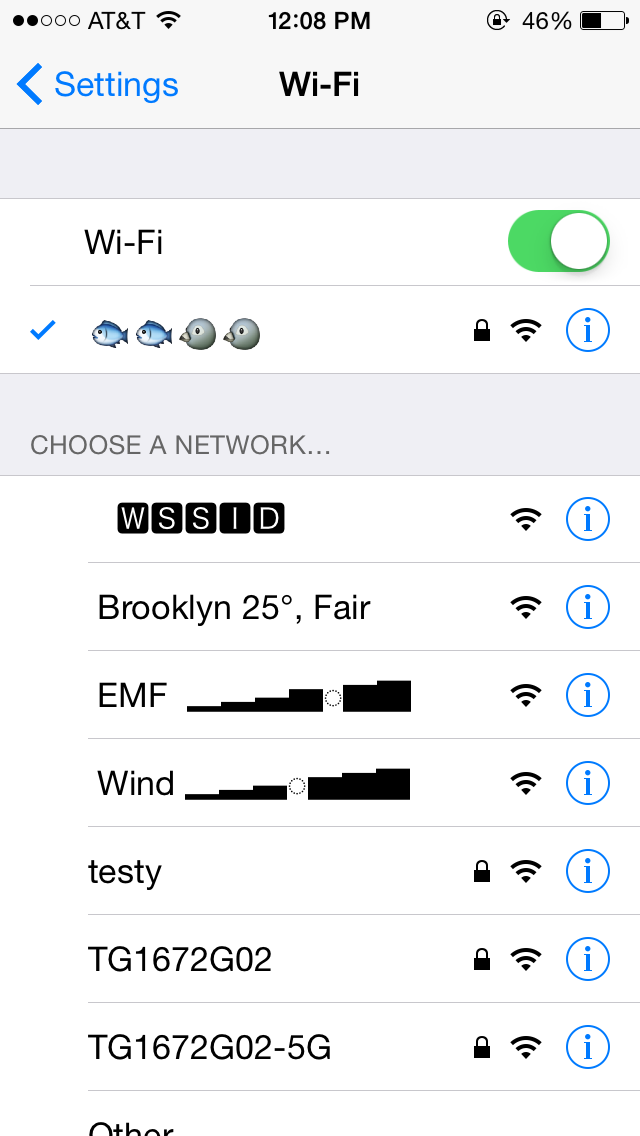 Wireless Networks, SSID, Weather Forecast, Justin Blinder