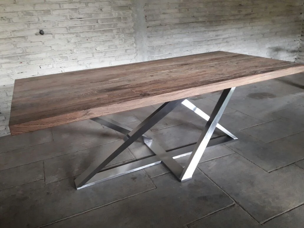 Table Wood &amp; Stainless