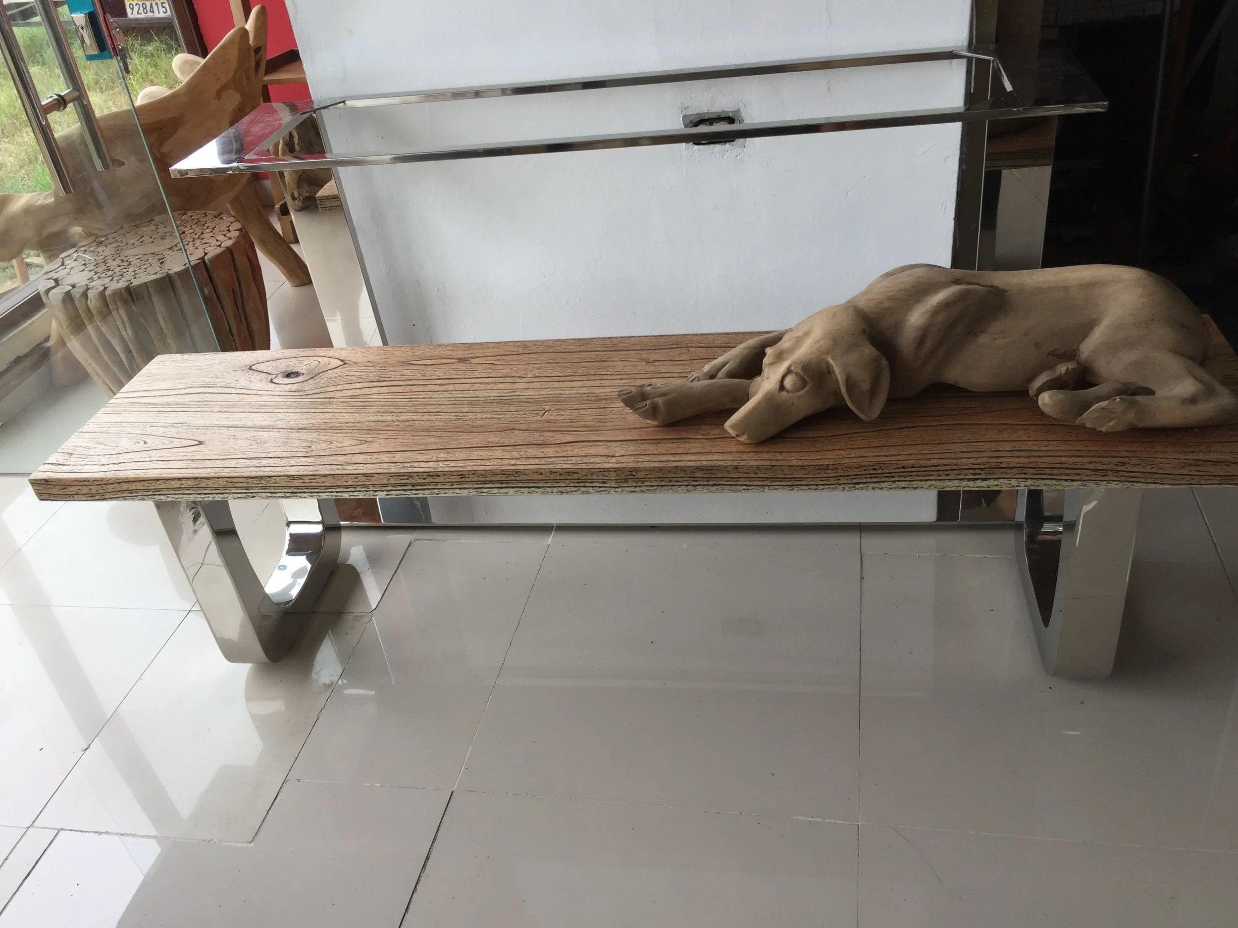 Bench stanless &amp; Wood 