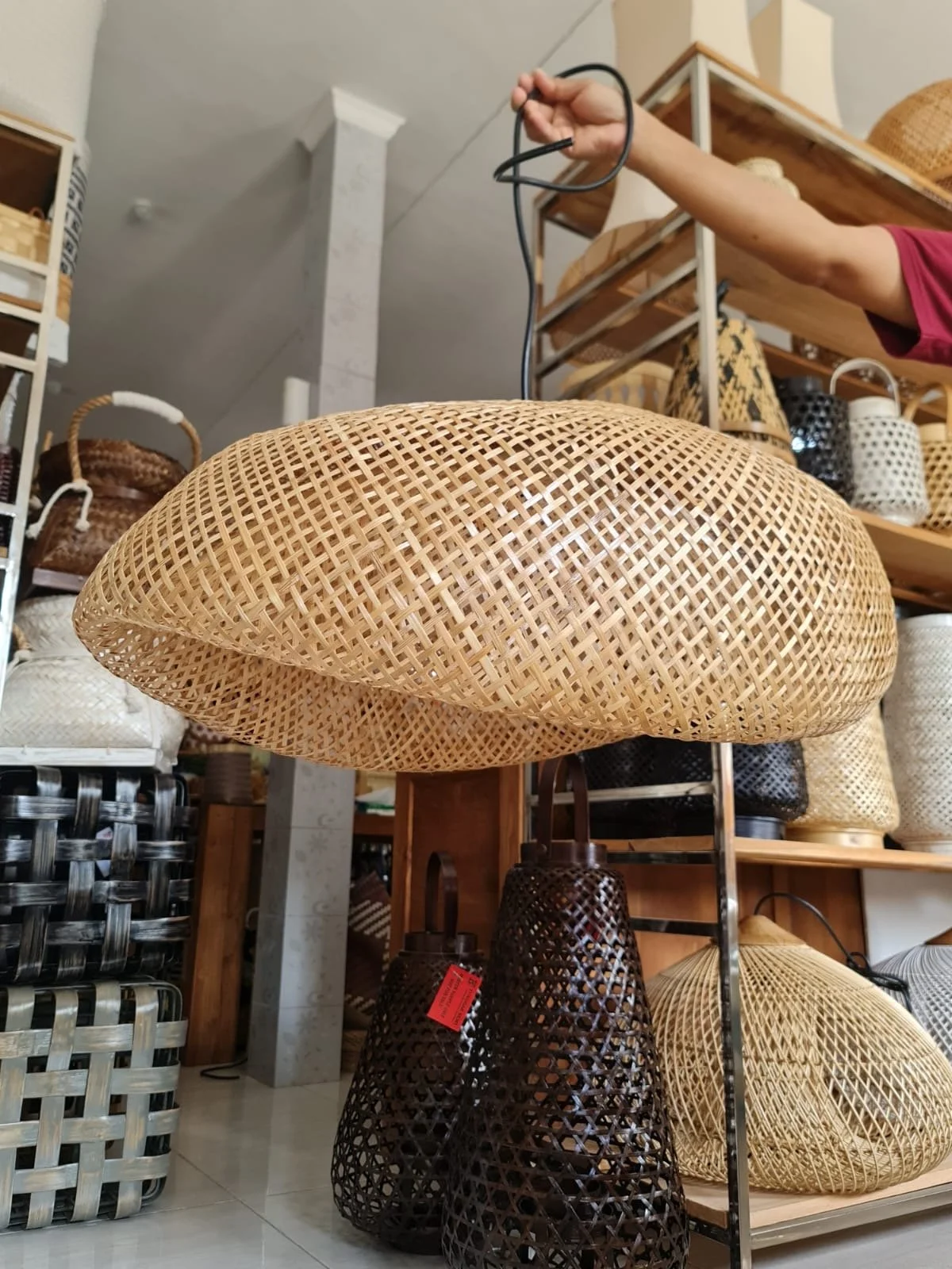 Lampe bambou fait main