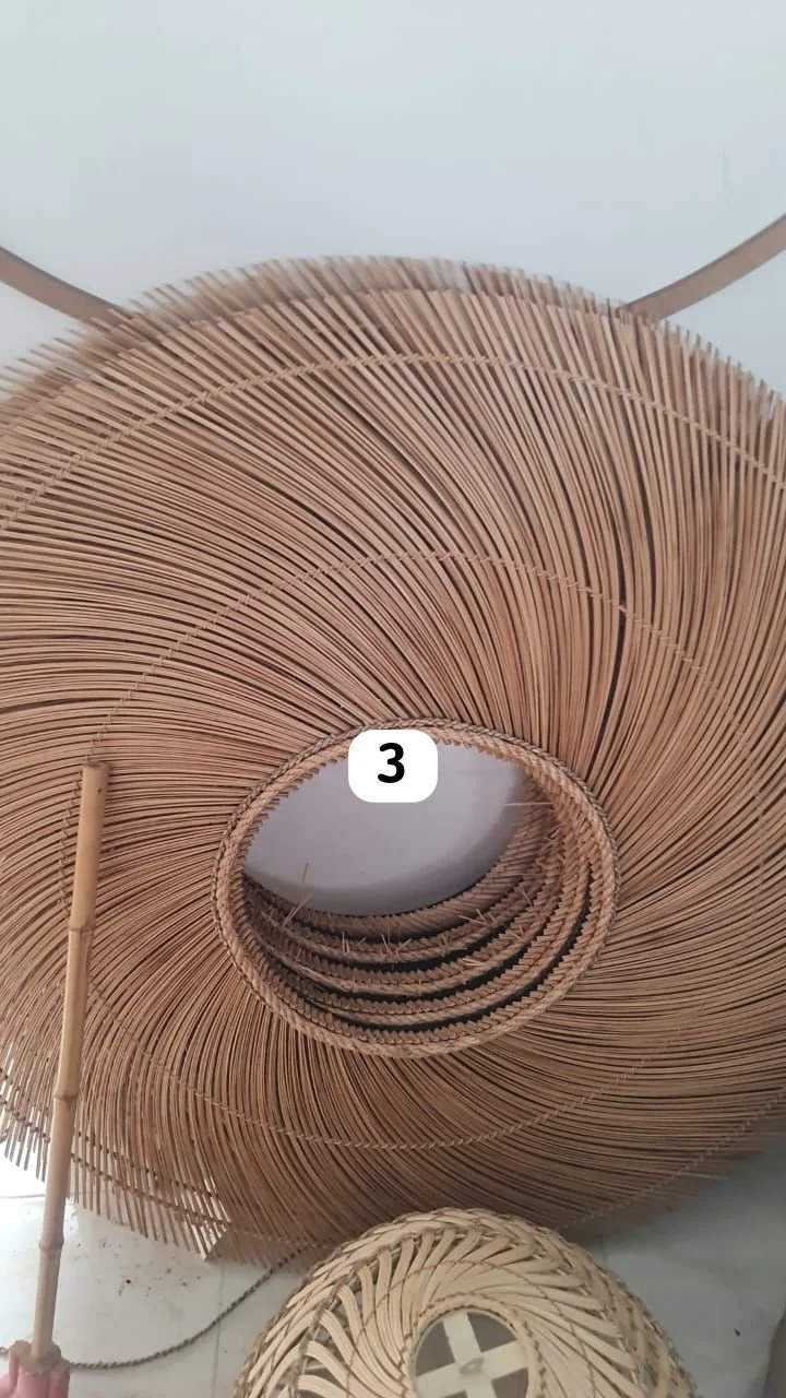 Miroir mural bambou 60 cm