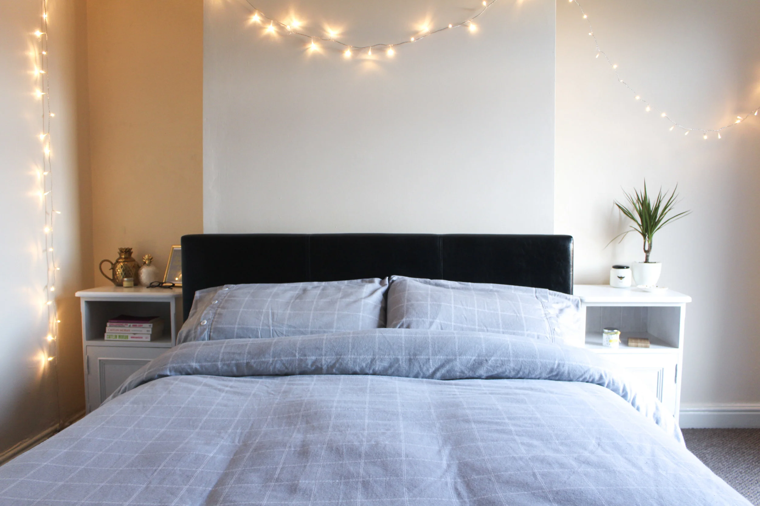 Grey and Gold Bedroom