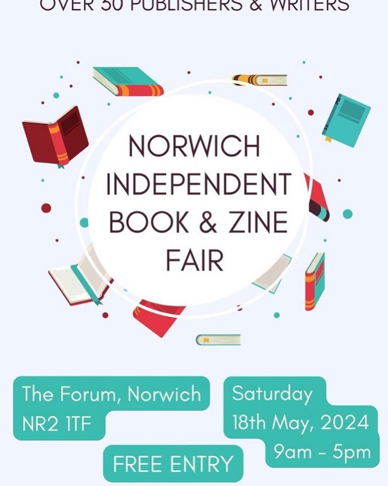 Looking forward to exhibiting at this tomorrow. If you&rsquo;re in Norwich tomorrow, come say hi - we&rsquo;ll be at @theforumnorwich all day.
.
.
.
#cityofliterature #literatureevent #selfpublishing #smallpresspublishing #hinterlandmagazine #cityofs