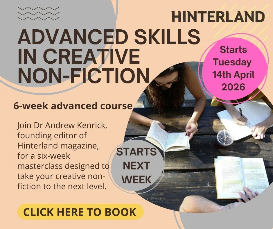 We've still got a few places left on our Building Skills and Advanced Skills in Creative Non-fiction, both of which start next week. 
.
You can find out more, including how to book, here or via the link in our bio: www.hinterlandnonfiction.com/course