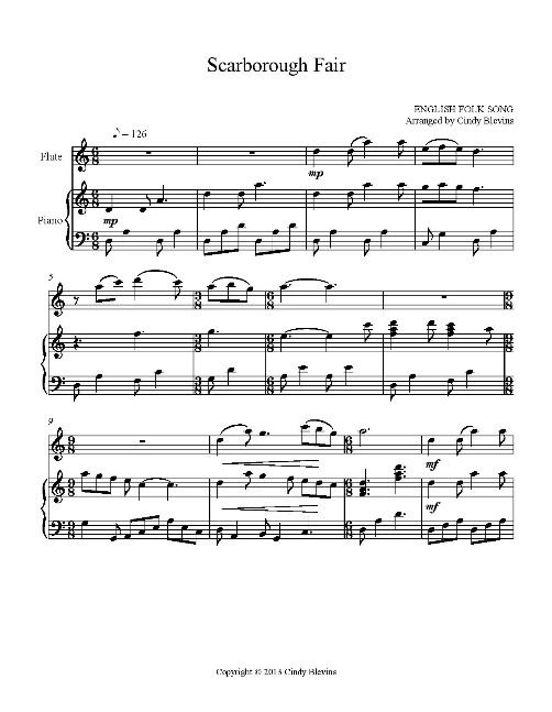 Scarborough fair  Sheet music, Clarinet sheet music, Clarinet music