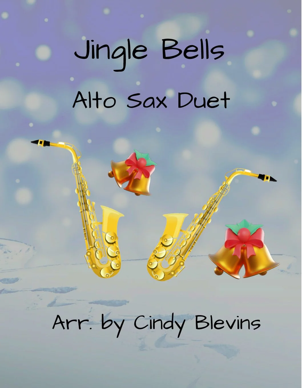 Jingle Bells, Alto Sax Duet, Download — Cindy Blevins Music, image size:1058x1358
