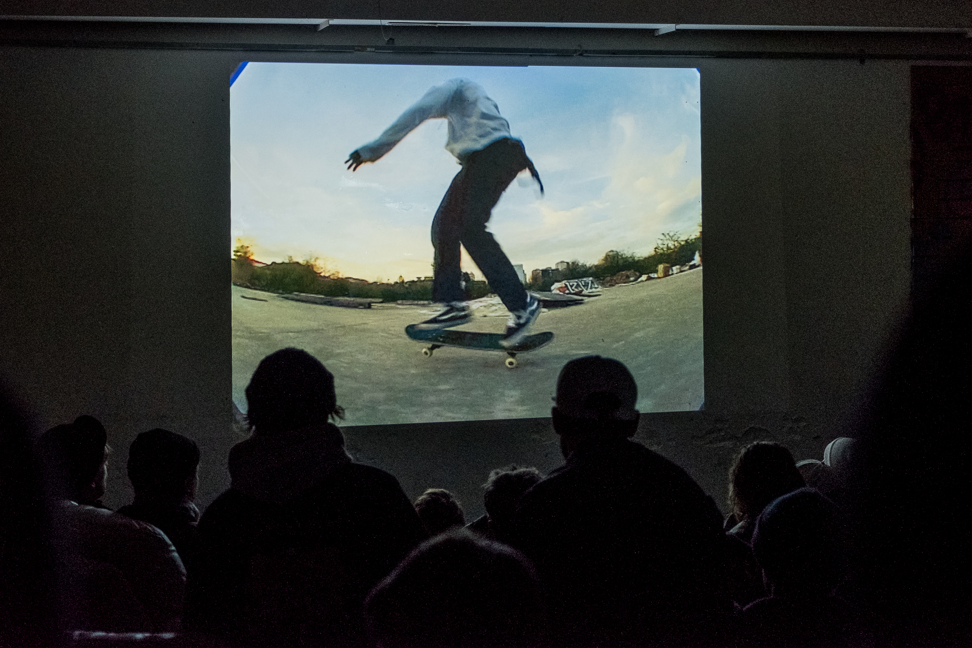  Skating Notts DIY captured on screen in one of several films, as part of  Skate Nottingham ’s Film Festival at Flo Skatepark, 16-17 November, 2018. 