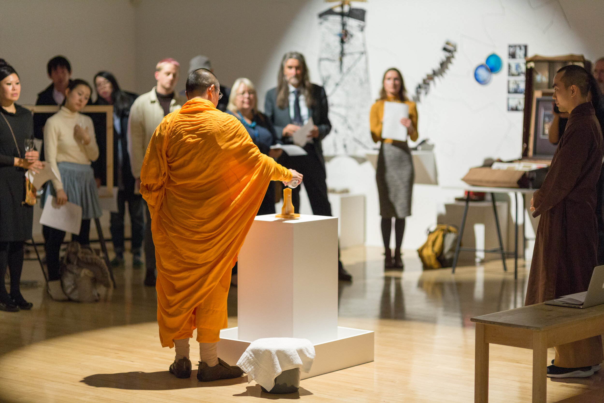  Krísis exhibition opening (CCLAP performances), Bonington Gallery, 2016 