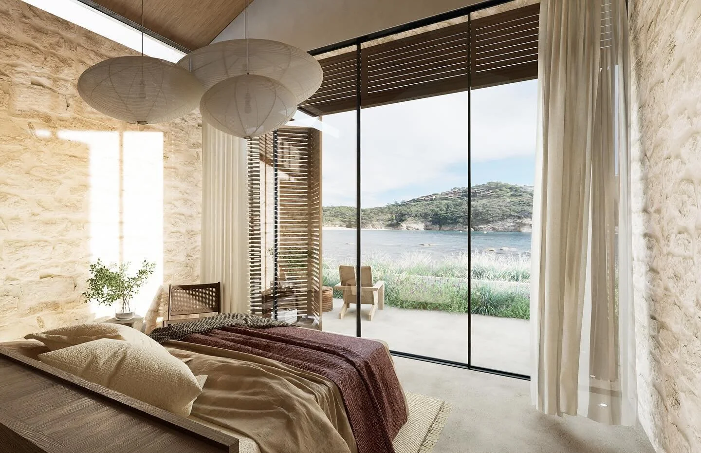 The view to the ocean deserved its own post. 🥹😍

Building design, interior architecture, interior design by @dereauxstudio 
Landscape by @elysianlandscapes 
Lighting design by @esquared_lighting