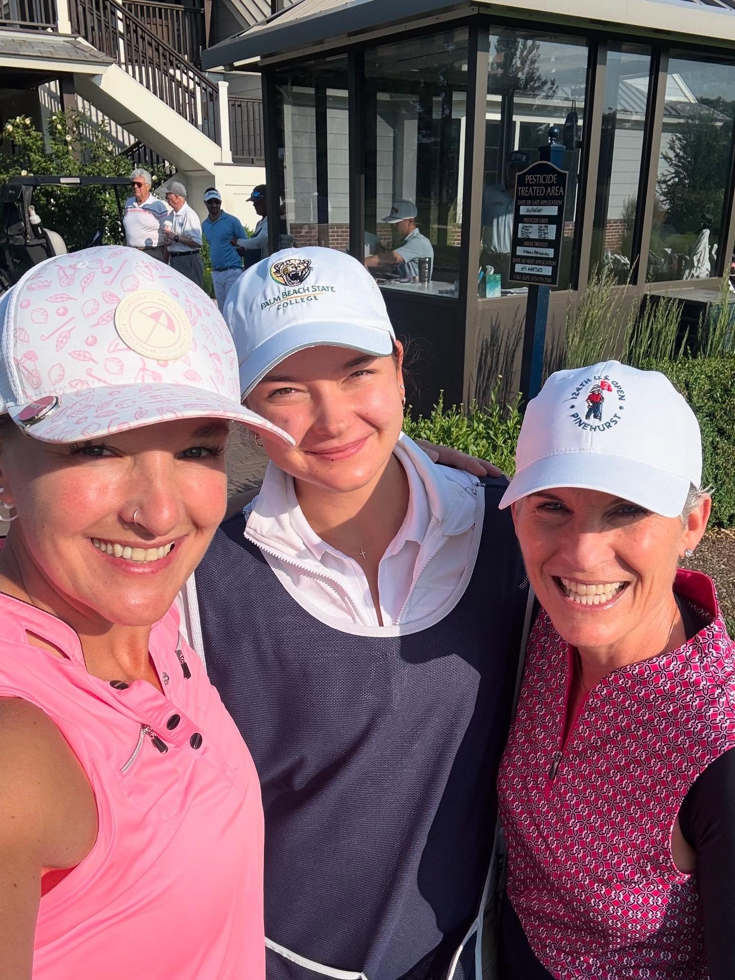 Women supporting women on the course. 💪🏼⛳️
 @kerryflanaganmiller and I had the pleasure of having Jessica on our bag today at the @uppermontclaircc Ladies Presidents Trophy. This girl is going to be a FORCE as she heads off to play D1 golf in Flori