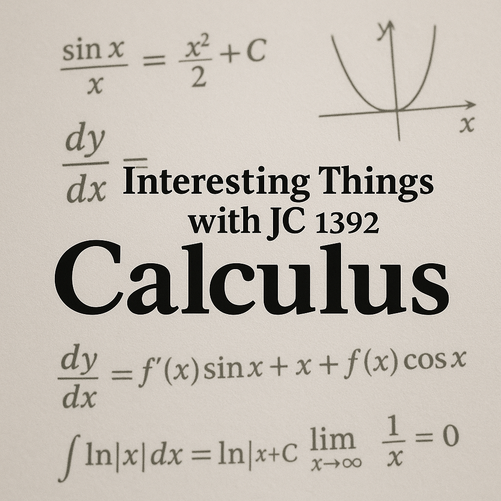 1392: "What is Calculus"