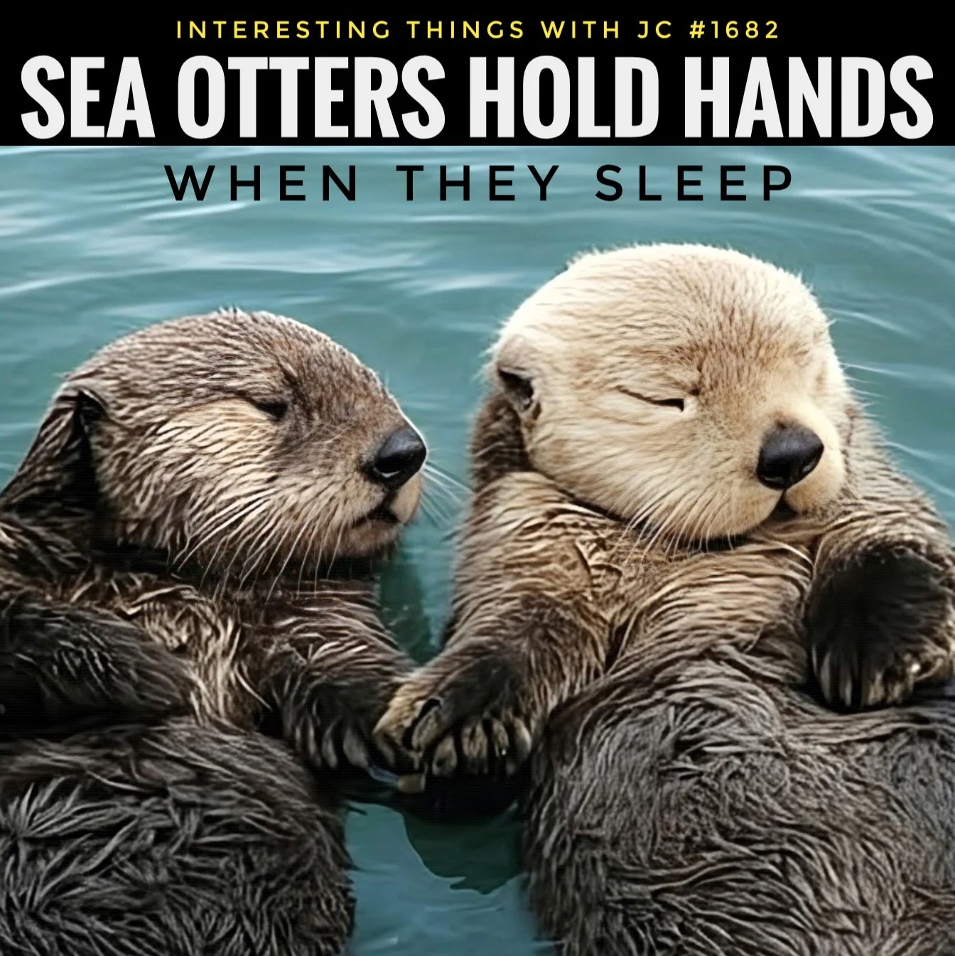 1682: "Sea Otters Hold Hands when they Sleep"
