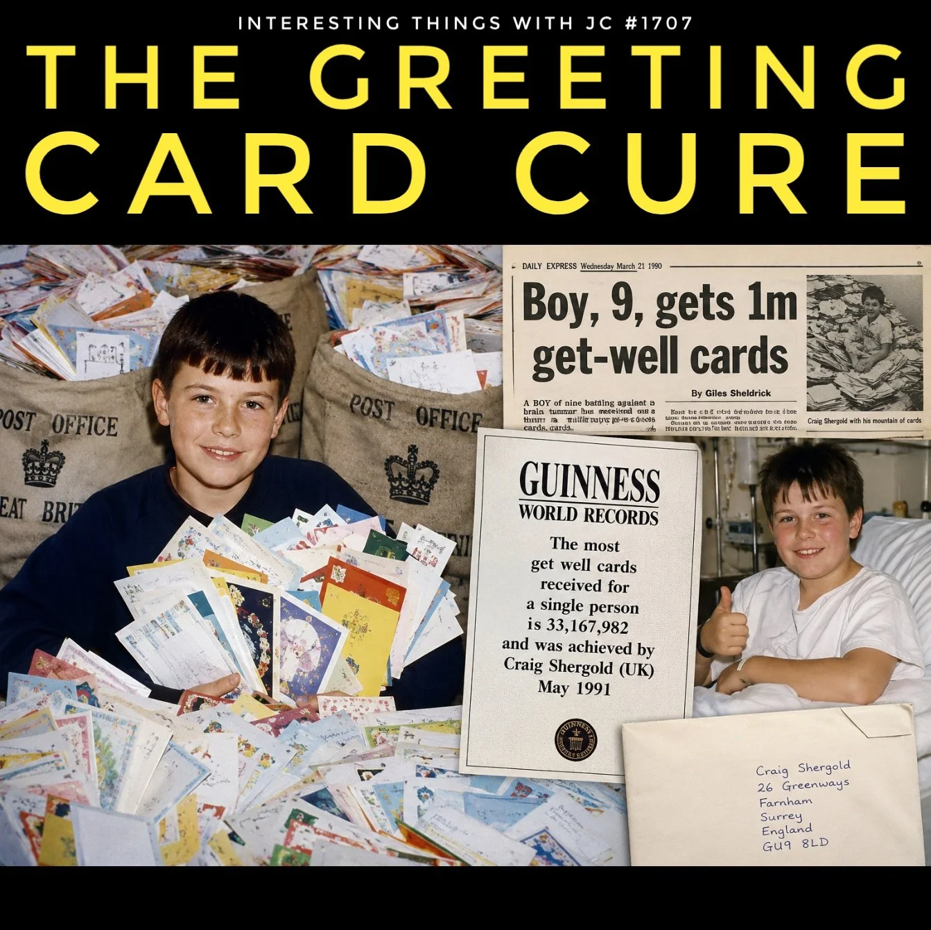 1707: "Craig Shergold and the Greeting Card Cure"