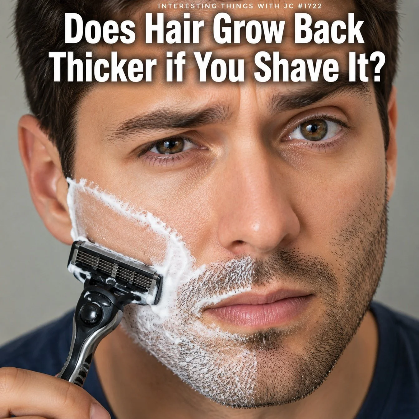1722: "Does Hair Grow Back Thicker if You Shave It?"