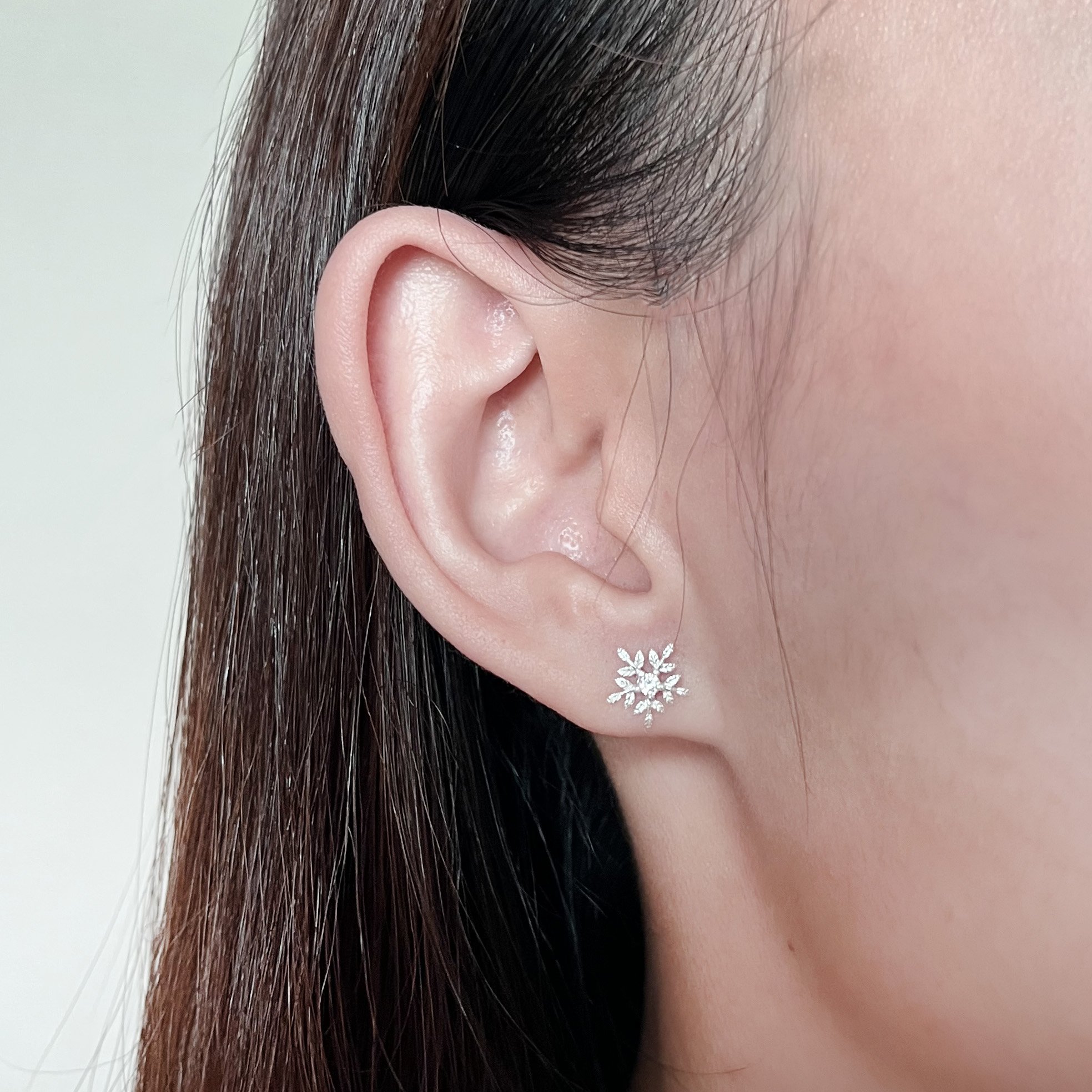 Crystal Snowflakes 925 Sterling Silver Necklace Stud Earrings Christmas  Gift UK | eBay