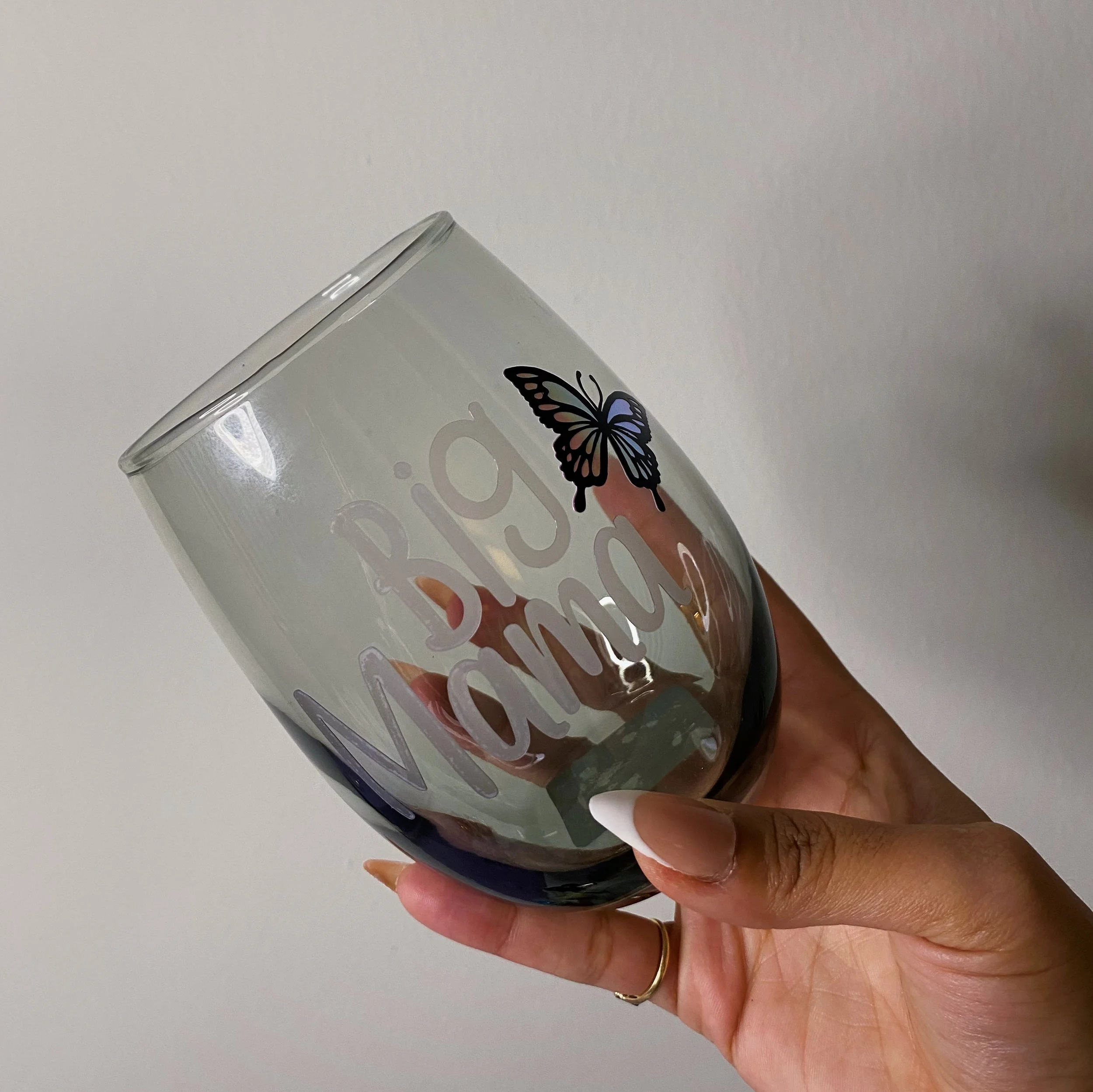 Personalized Stemless Wine Glass