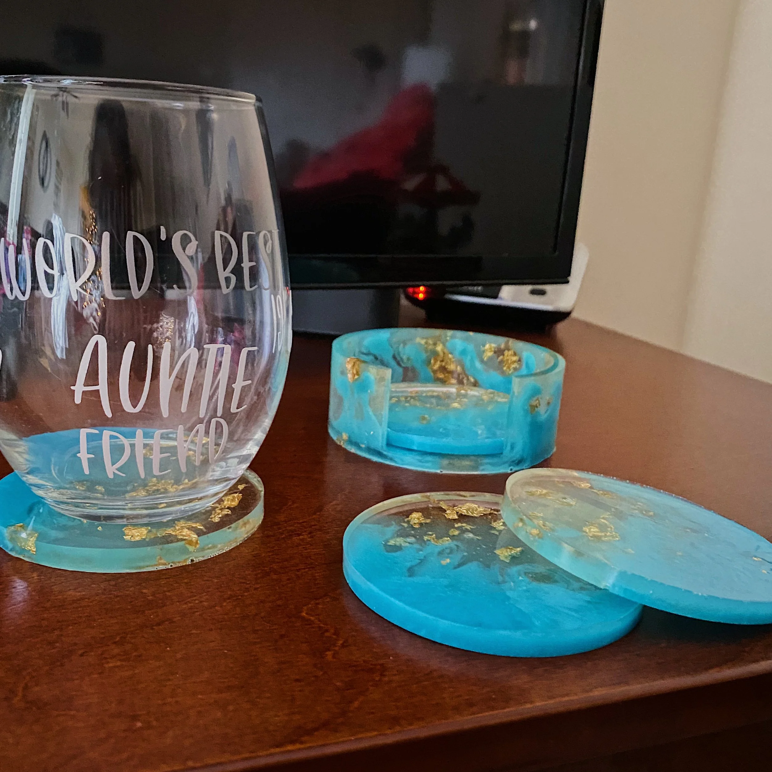 Coaster Set + Holder