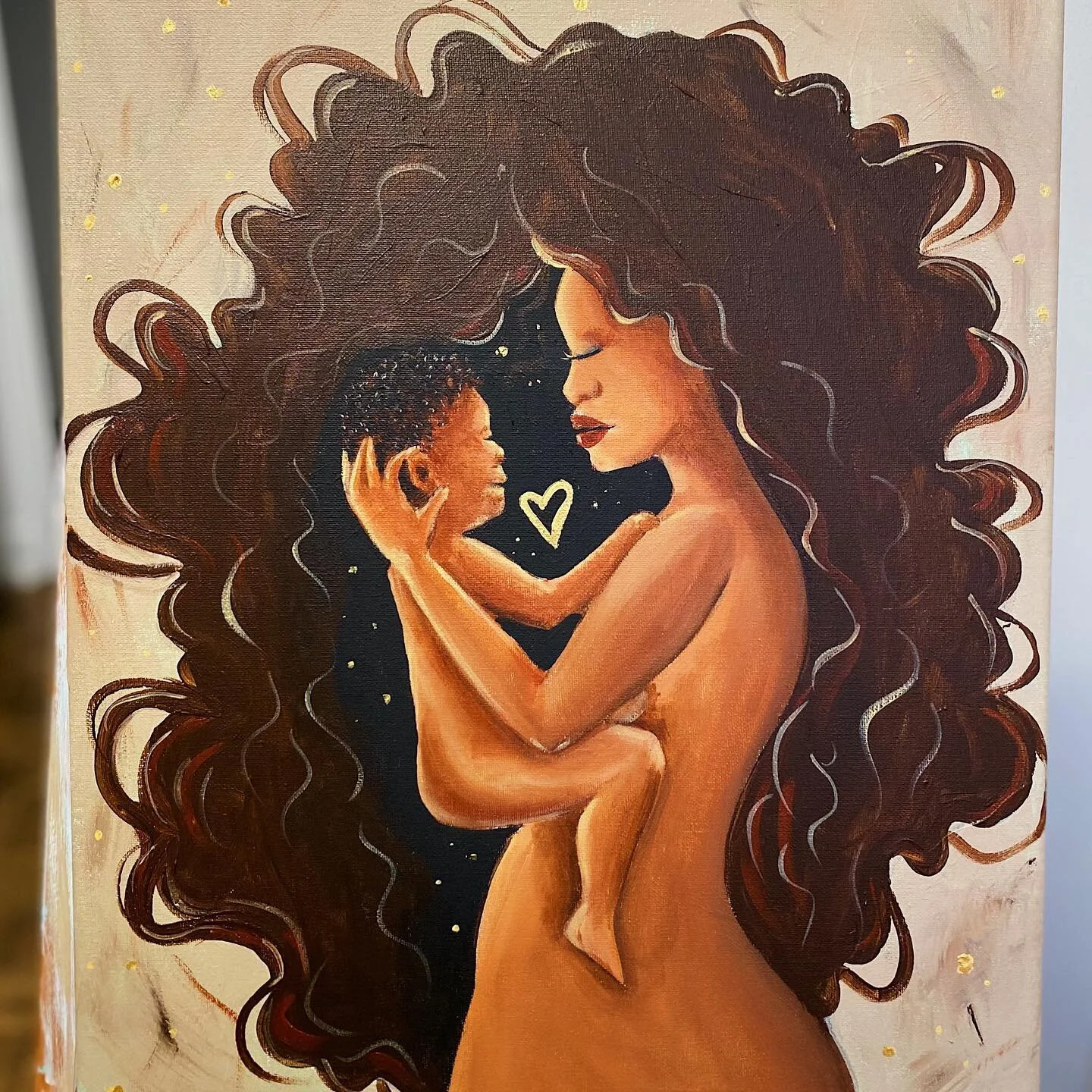 &ldquo;A Mother&rsquo;s Embrace&rdquo;
Acrylic on 16x20 Canvas

Still on the hunt for something for mum for Mother&rsquo;s Day? CurlyShirley&rsquo;s got you covered!!

Enter raffle for a chance to win this custom made painting by CurlyShirley. 
Winne
