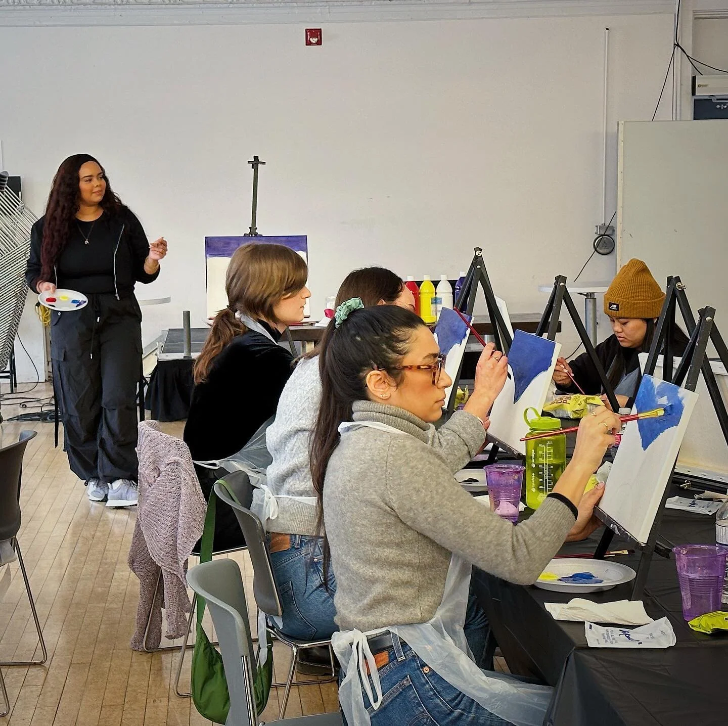 In our paint sessions we ensure there is step-by-step guidance AND space for you to add your own little twist!✨
Book your paint party with CurlyShirleyArt &mdash;shoot us a DM for more info!📬
#CurlyShirleyArt #ArtOfTheDay #ArtTherapy
&bull;
&bull;
&