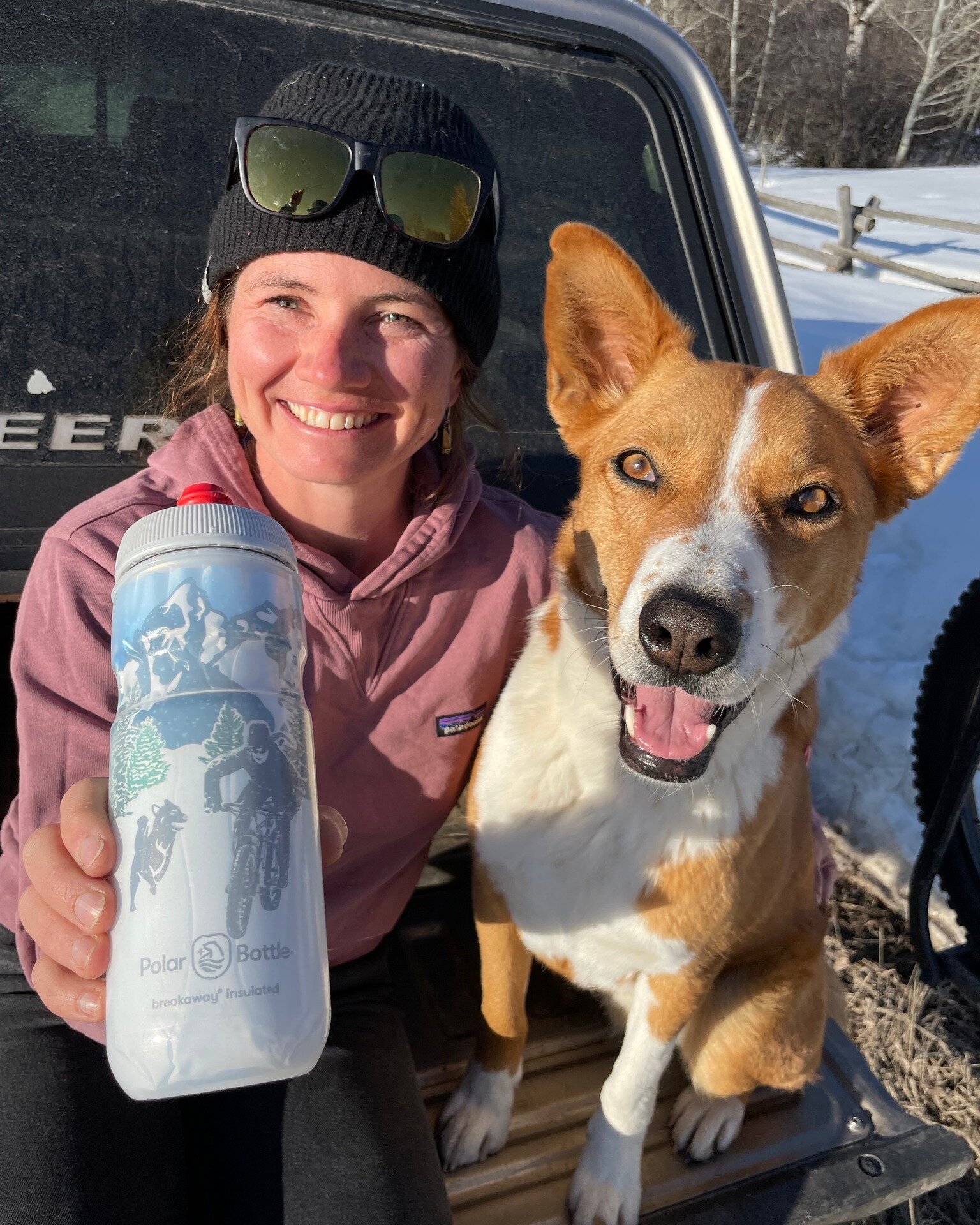 A limited edition Teton MTB water bottle, feat riding with Hank?? Yes! Because as much as I love traveling and riding my bike all over the world, what grounds me MOST of anything is a ride on home trails with my best friend. 🐾🧡

Having home trails 