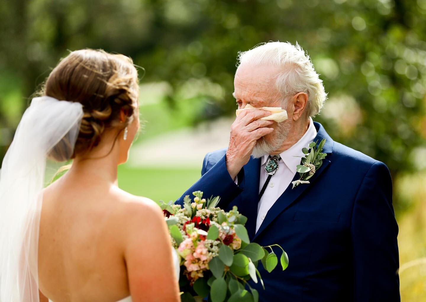 When grandpa, or &ldquo;Pop&rdquo;, sees you in your dress for the first time. These are the moments on your wedding day that matter.