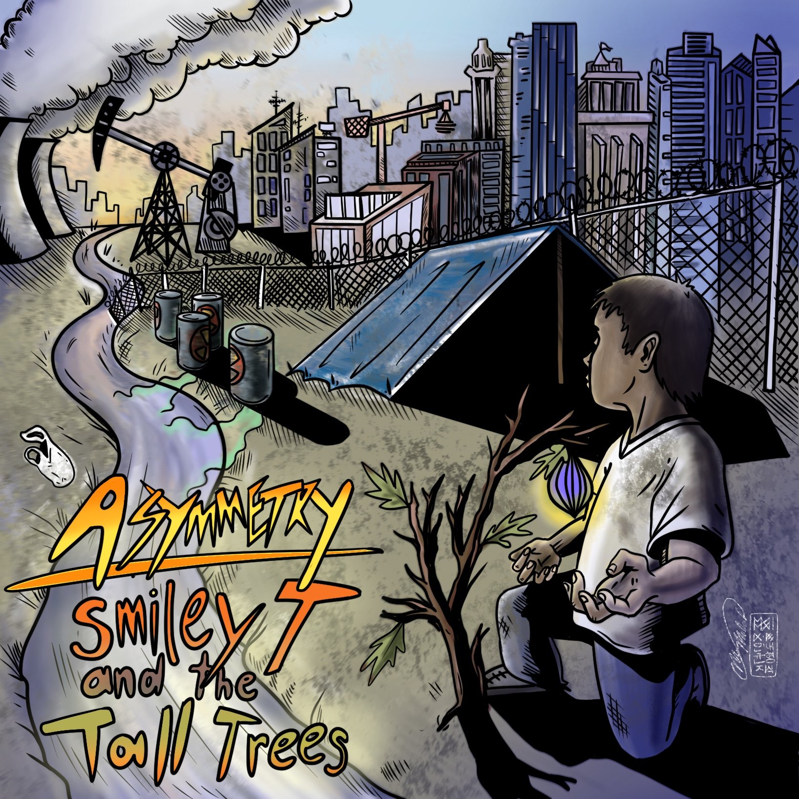 Asymmetry (EP) by Smiley T and the Tall Trees: overdub engineering, sample editing, vocal production, mixing, backing vocals
