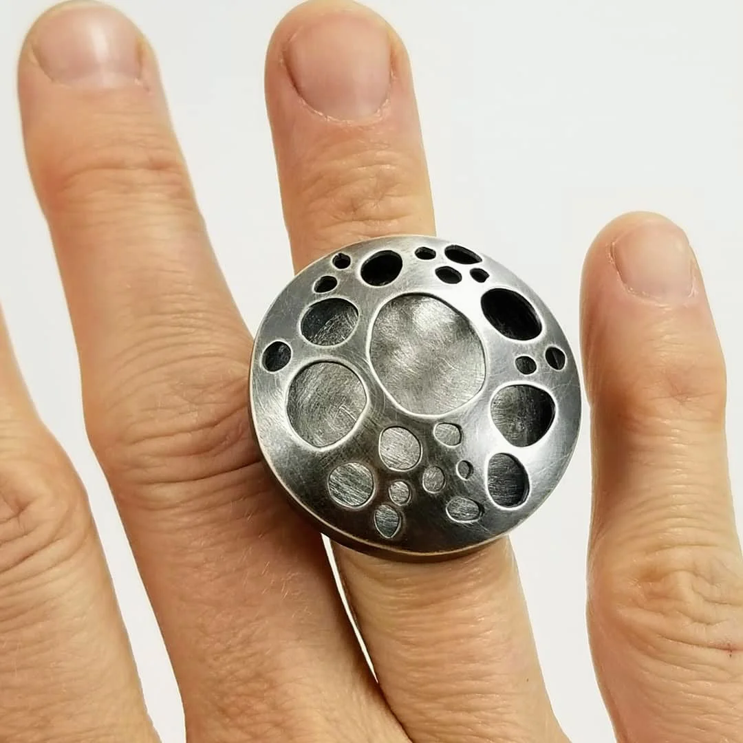 Universe Ring | Stacey Russell Booth | Metalsmith Artist | Contemporary Jewelry | Denver, Colorado