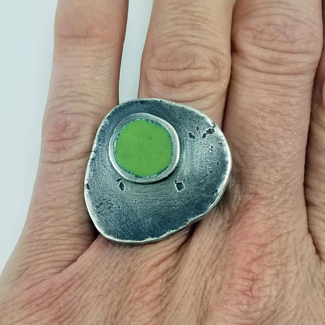 Pool Ring | Stacey Russell Booth | Metalsmith Artist | Contemporary Jewelry | Denver, Colorado