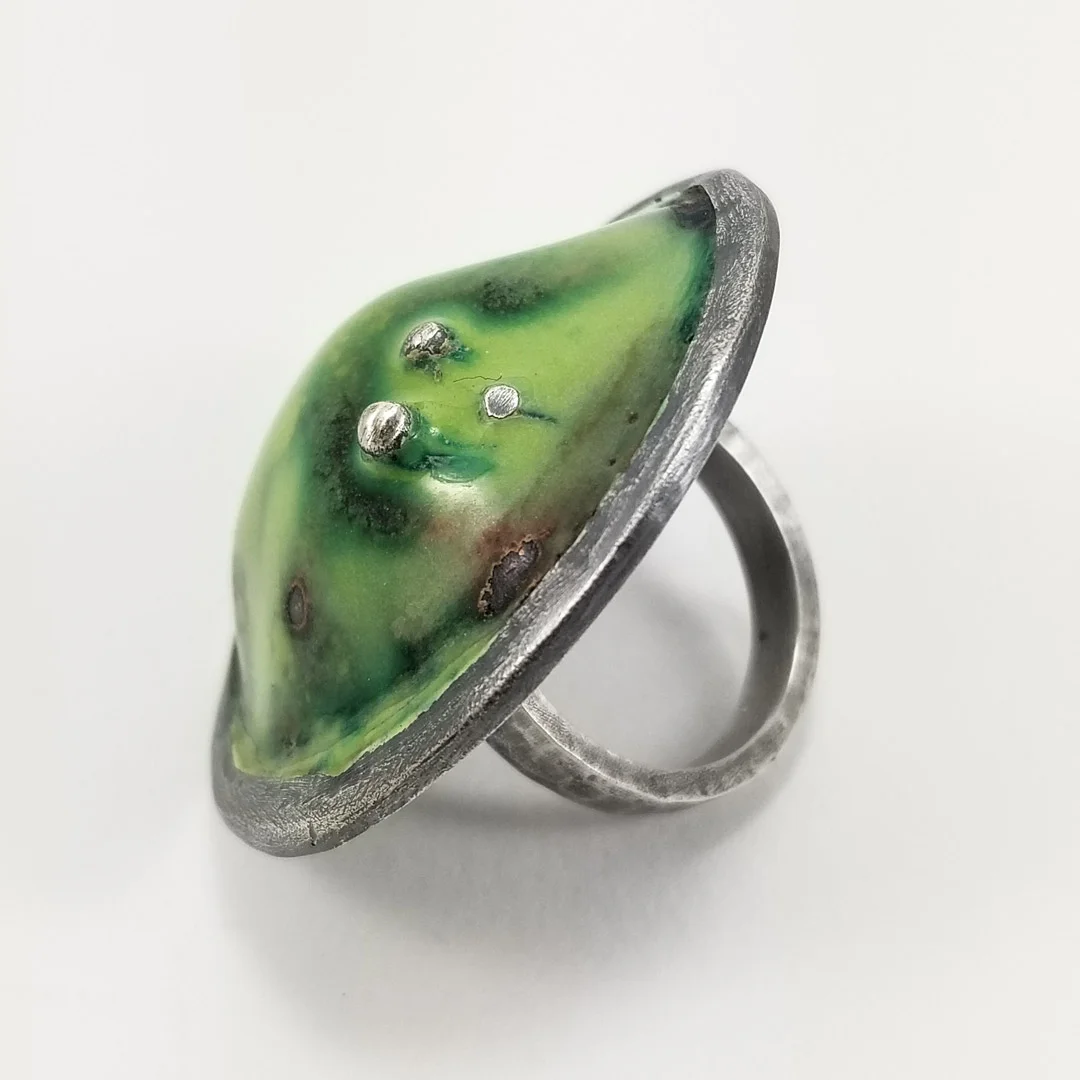 Wasabi Ring | Stacey Russell Booth | Metalsmith Artist | Contemporary Jewelry | Denver, Colorado