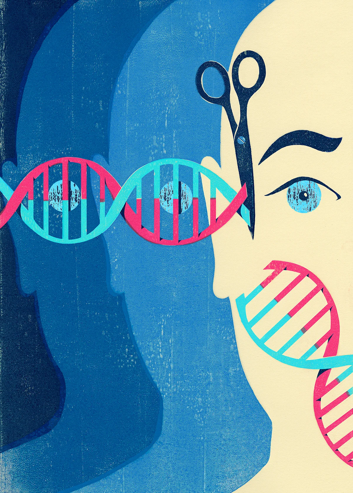 Genetically modifying an organism is just a form of DNA cut and paste. Credit: Discoveries Magazine