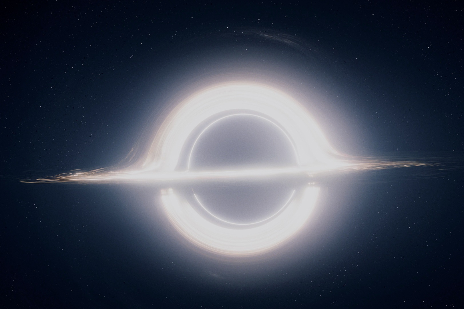 In these illustrations, the event horizon surrounding the “singularity,” or object with infinite mass, represents the boundary beyond which light cannot escape the singularity’s gravity.